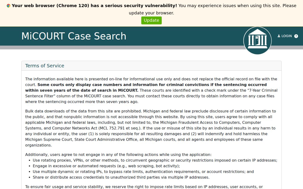 Marquette criminal dockets public D96 case search